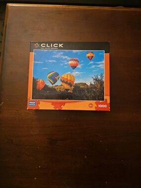 Click 1000-Piece Hot Air Balloon Puzzle - Colorful Scenic Image